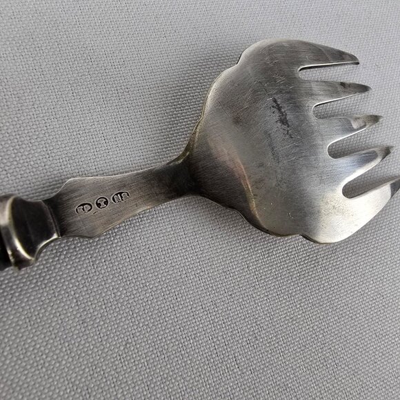 Vintage Horn Handle Abalone Schell Fork & Knife - Picture 8 of 16